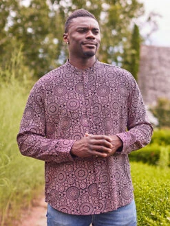 Medallion Nights Shirt -Clothing Sales 2024 LS148Q Black April Cornell Shirt 1