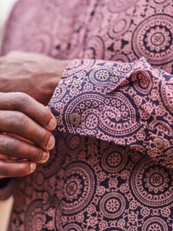 Medallion Nights Shirt -Clothing Sales 2024 LS148Q Black April Cornell Shirt 4