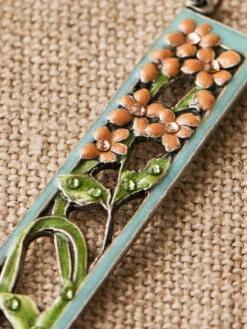 Peach Blossom Necklace -Clothing Sales 2024 NS7962PAS PeachAqua April Cornell Jewelry 2