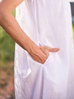 Rose Trellis Nighty -Clothing Sales 2024 NTA5514R White April Cornell Nightgown 4