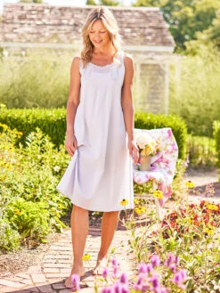 Delicate Nighty -Clothing Sales 2024 NTA5515R SoftPeriwinkle April Cornell Nightgown 1