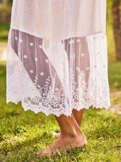 Beloved Nighty -Clothing Sales 2024 NTA5518R White April Cornell Nightgown 4