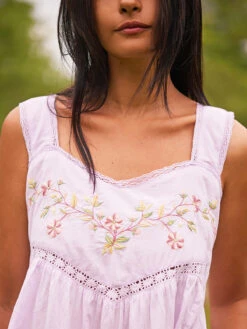 Sweet Violet Nighty -Clothing Sales 2024 NTA5522R Violet April Cornell Nightgown 2