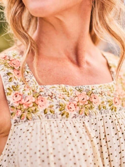 Rose Border Nighty 9 Rose Border Nighty -Clothing Sales 2024 NTA5546R Ecru April Cornell Nightgown 2