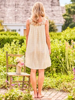 Rose Border Nighty 8 Rose Border Nighty -Clothing Sales 2024 NTA5546R Ecru April Cornell Nightgown 3