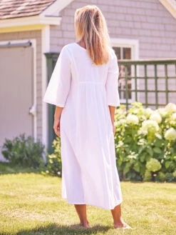 Morning Nighty -Clothing Sales 2024 NTA5574R White April Cornell Nightgown 3