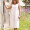 Swiss Nighty -Clothing Sales 2024 NTAA5556P White April Cornell Nightgown 1