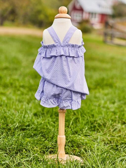 Bellflower Dot Baby Playset 4 Bellflower Dot Baby Playset -Clothing Sales 2024 PSB5405P LightPeriwinkle April Cornell Baby 3