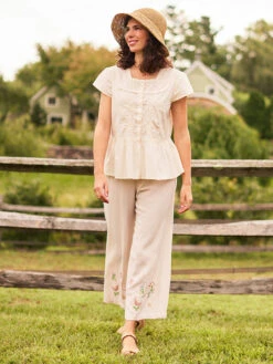 Valencia Pant -Clothing Sales 2024 PTA5547R Natural April Cornell Pant 4