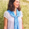 Serenade Georgette Scarf -Clothing Sales 2024 SFA5554R Turquoise April Cornell Scarf 1