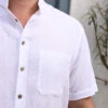 World Class Linen Shirt 1 World Class Linen Shirt -Clothing Sales 2024 SH133R White April Cornell Shirt 2