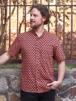 Peaceful Warrior Shirt 7 Peaceful Warrior Shirt -Clothing Sales 2024 SH136R ClayIndigo April Cornell Shirt 1