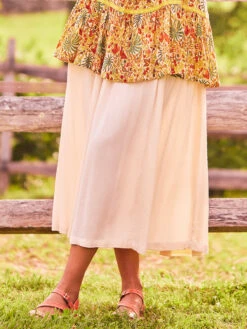 Strolling Skirt -Clothing Sales 2024 SKA5102R Ecru April Cornell Skirt 1