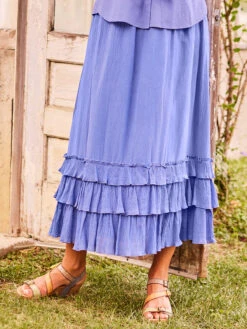 Romance Skirt -Clothing Sales 2024 SKA5165R DutchBlue April Cornell Skirt 1