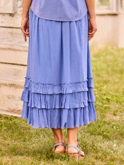 Romance Skirt -Clothing Sales 2024 SKA5165R DutchBlue April Cornell Skirt 3