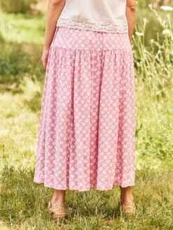 Gwennie Skirt -Clothing Sales 2024 SKA5261R Salmon April Cornell Skirt 3