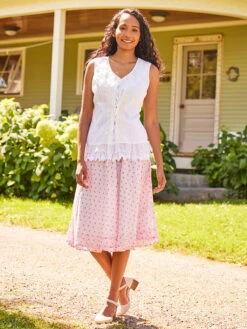 Parfait Skirt -Clothing Sales 2024 SKA5285R Rose April Cornell Skirt 4