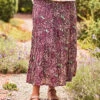 Butterfly Vine Skirt -Clothing Sales 2024 SKA5515R Fig April Cornell Skirt 1