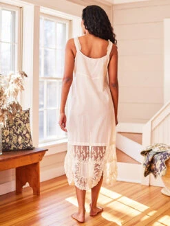 Petal Slip -Clothing Sales 2024 SLA5510Q Ecru April Cornell Slip 3