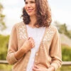 Betty Button Cardigan -Clothing Sales 2024 SWA6004R Biscuit April Cornell Sweater 1