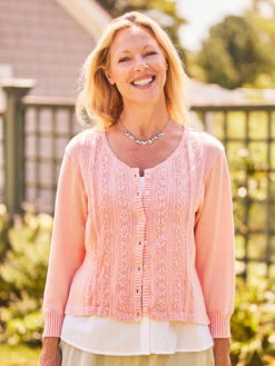 Clothing Sales 2024 -Clothing Sales 2024 SWA6005R Apricot April Cornell Sweater 1