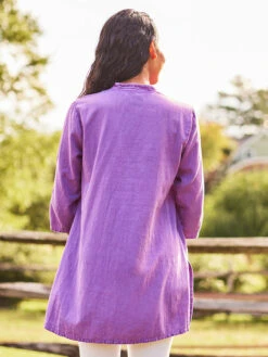 Sundance Sunwashed Tunic -Clothing Sales 2024 TNA5019R Purple April Cornell Tunic 3