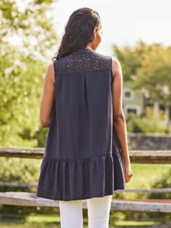 Fuji Tunic -Clothing Sales 2024 TNA5060R MidnightNavy April Cornell Dress 3