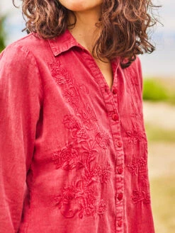 Provence Tunic -Clothing Sales 2024 TNA5143R CherryRed April Cornell Tunic 2