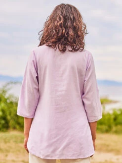 Provence Tunic 7 Provence Tunic -Clothing Sales 2024 TNA5143R Lilac April Cornell Tunic 3