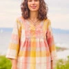 Sunrise Check Tunic