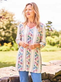 Clothing Sales 2024 -Clothing Sales 2024 TNA5466R Ecru April Cornell Tunic 1