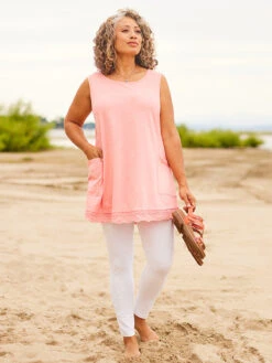 Tablier T-Shirt -Clothing Sales 2024 TSA5168R CoralRose April Cornell T Shirt 4