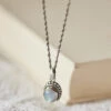 Silver Moonstone Necklace -Clothing Sales 2024 TWUN1689 Moonstone April Cornell Jewelry 1