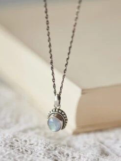 Silver Moonstone Necklace